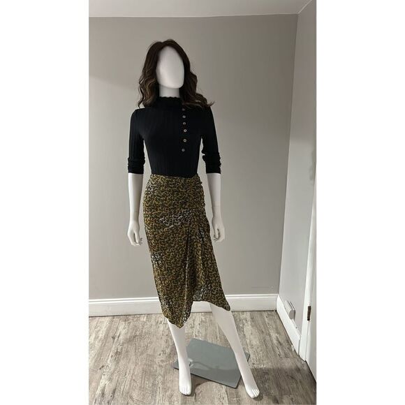 Isabel marant Azaria Silk Midi Skirt Size 2 (34) NWT - Picture 5 of 8
